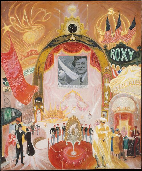 The Cathedrals of Broadway, Florine Stettheimer (American, Rochester, New York 1871–1944 New York, New York), Oil on canvas 