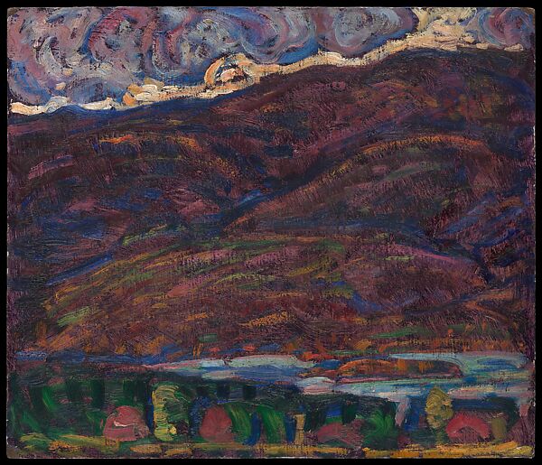 Autumn Color, Marsden Hartley (American, Lewiston, Maine 1877–1943 Ellsworth, Maine), Oil on paperboard 