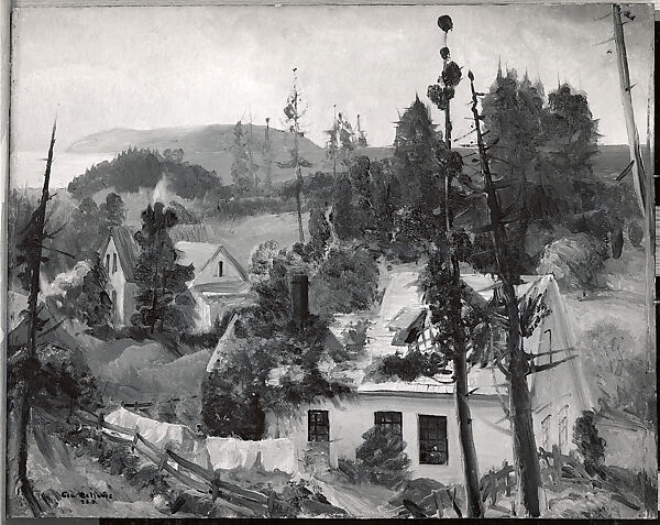 The Red Vine, Matinicus Island, Maine, George Bellows (American, Columbus, Ohio 1882–1925 New York), Oil on lumbercore panel