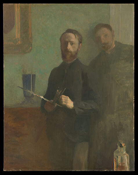 Self-Portrait with Waroquy, Edouard Vuillard (French, Cuiseaux 1868–1940 La Baule), Oil on canvas 