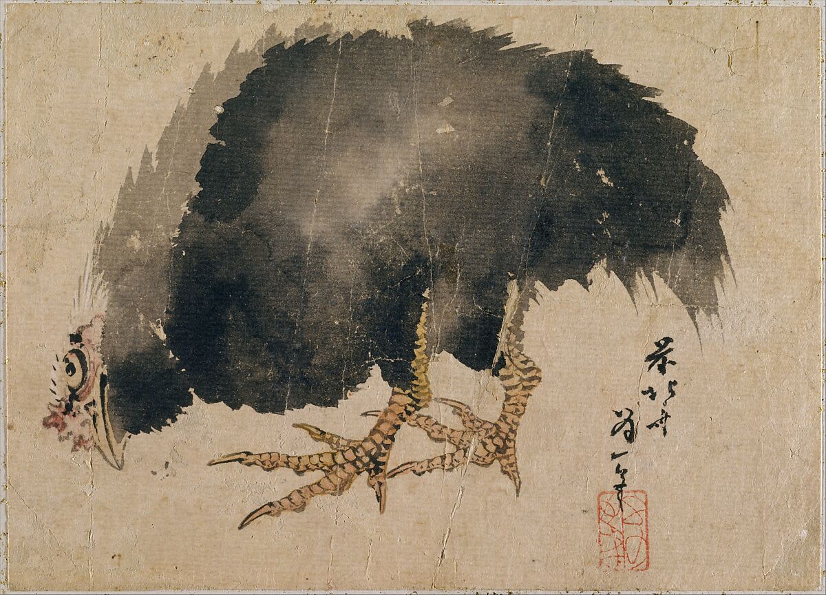 Album of Sketches by Katsushika Hokusai and His Disciples, Katsushika Hokusai (Japanese, Tokyo (Edo) 1760–1849 Tokyo (Edo)) and others, Album of one hundred and nine leaves; ink on paper, ink and color on paper, Japan 