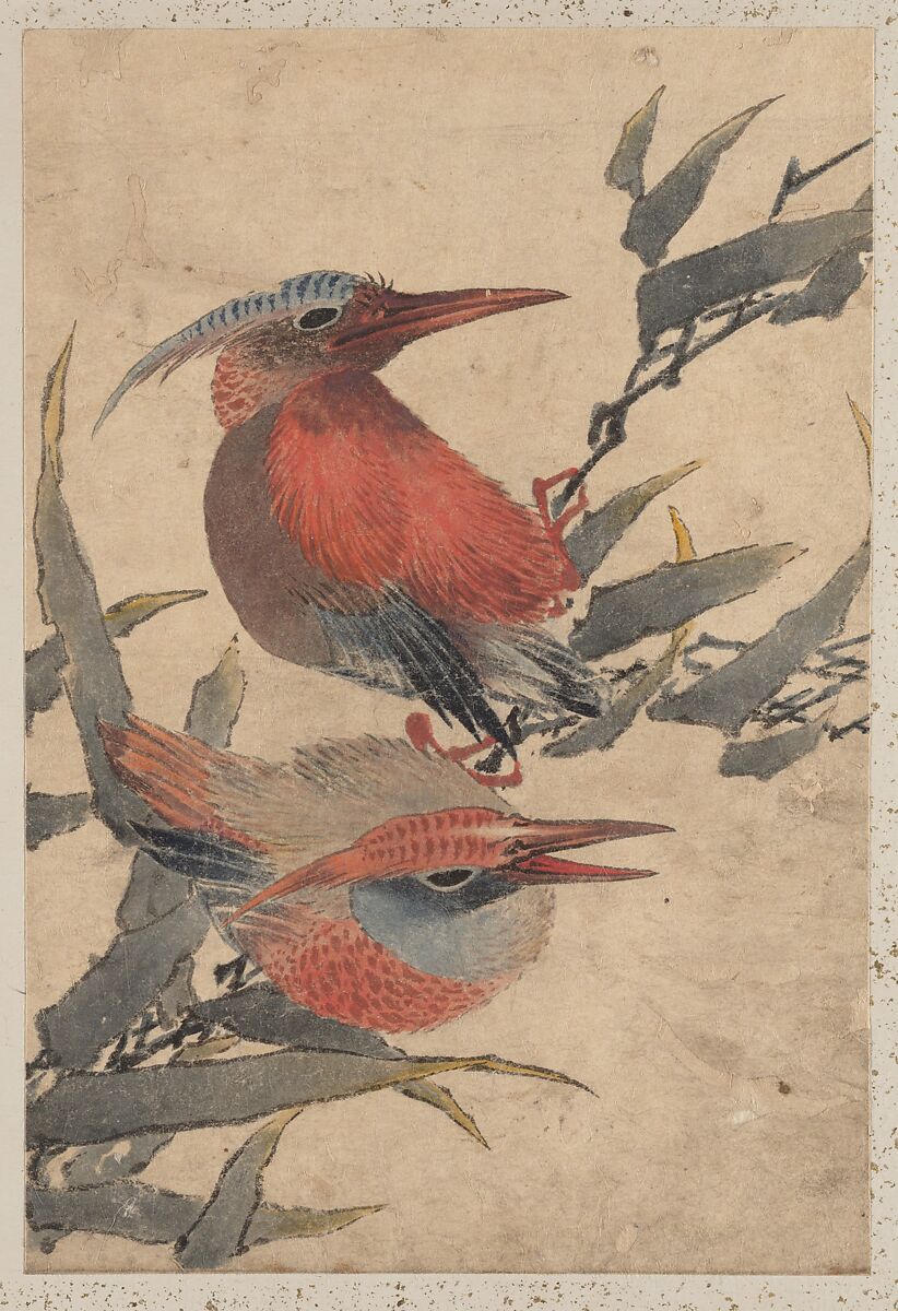 Album of Sketches by Katsushika Hokusai and His Disciples, Katsushika Hokusai (Japanese, Tokyo (Edo) 1760–1849 Tokyo (Edo)) and others, Album of one hundred and nine leaves; ink on paper, ink and color on paper, Japan