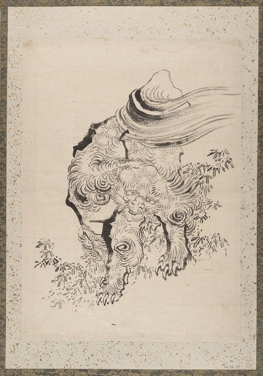 Album of Sketches by Katsushika Hokusai and His Disciples, Katsushika Hokusai (Japanese, Tokyo (Edo) 1760–1849 Tokyo (Edo)) and others, Album of one hundred and nine leaves; ink on paper, ink and color on paper, Japan
