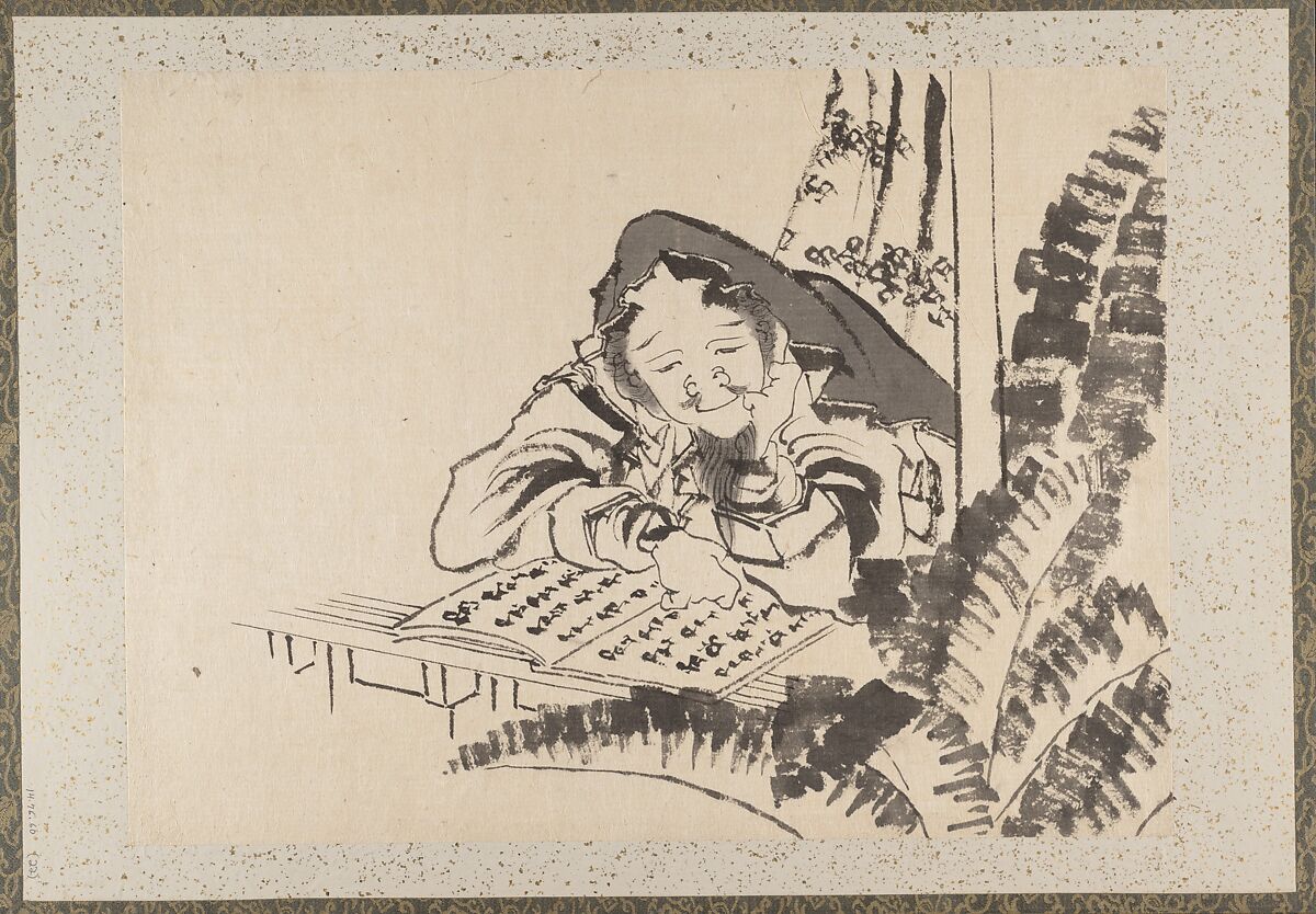 Album of Sketches by Katsushika Hokusai and His Disciples, Katsushika Hokusai (Japanese, Tokyo (Edo) 1760–1849 Tokyo (Edo)) and others, Album of one hundred and nine leaves; ink on paper, ink and color on paper, Japan