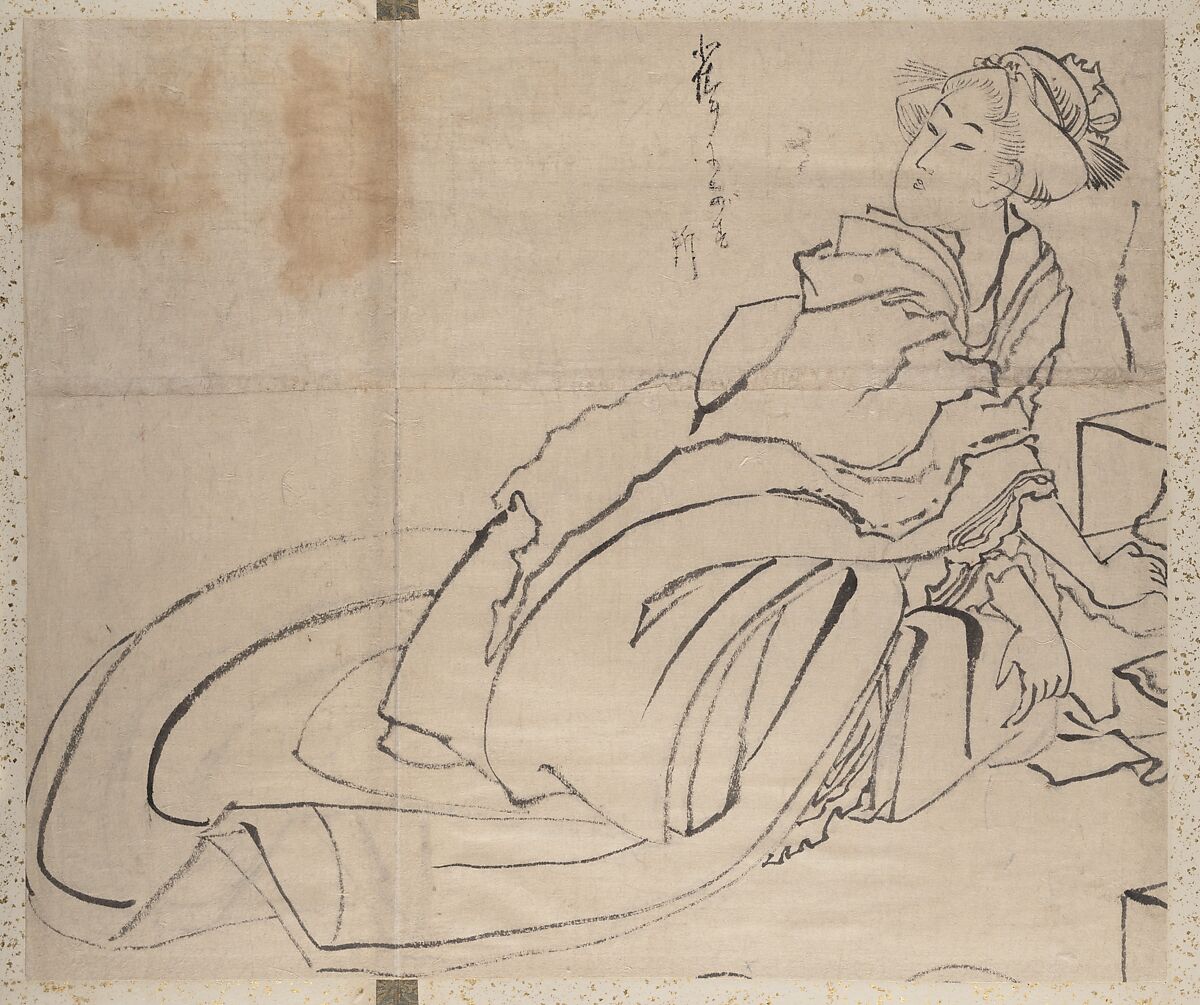 Album of Sketches by Katsushika Hokusai and His Disciples, Katsushika Hokusai (Japanese, Tokyo (Edo) 1760–1849 Tokyo (Edo)) and others, Album of one hundred and nine leaves; ink on paper, ink and color on paper, Japan