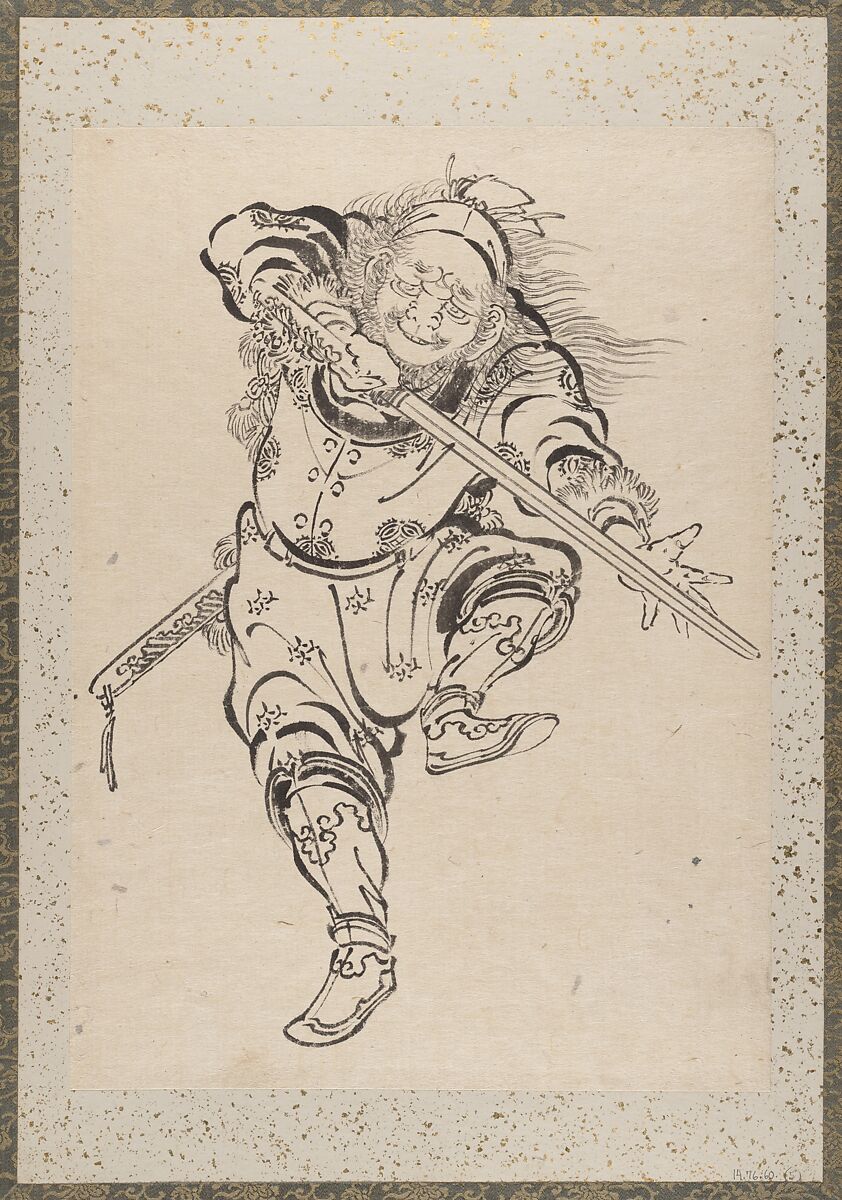 Album of Sketches by Katsushika Hokusai and His Disciples, Katsushika Hokusai (Japanese, Tokyo (Edo) 1760–1849 Tokyo (Edo)) and others, Album of one hundred and nine leaves; ink on paper, ink and color on paper, Japan