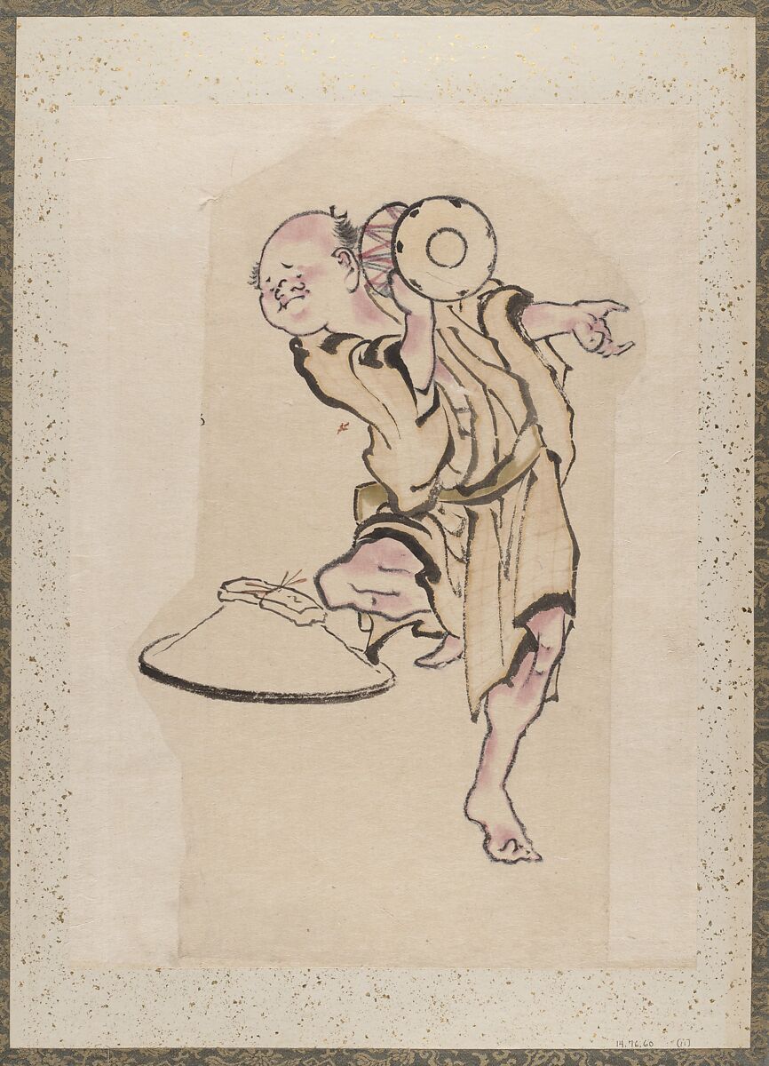 Album of Sketches by Katsushika Hokusai and His Disciples, Katsushika Hokusai (Japanese, Tokyo (Edo) 1760–1849 Tokyo (Edo)) and others, Album of one hundred and nine leaves; ink on paper, ink and color on paper, Japan