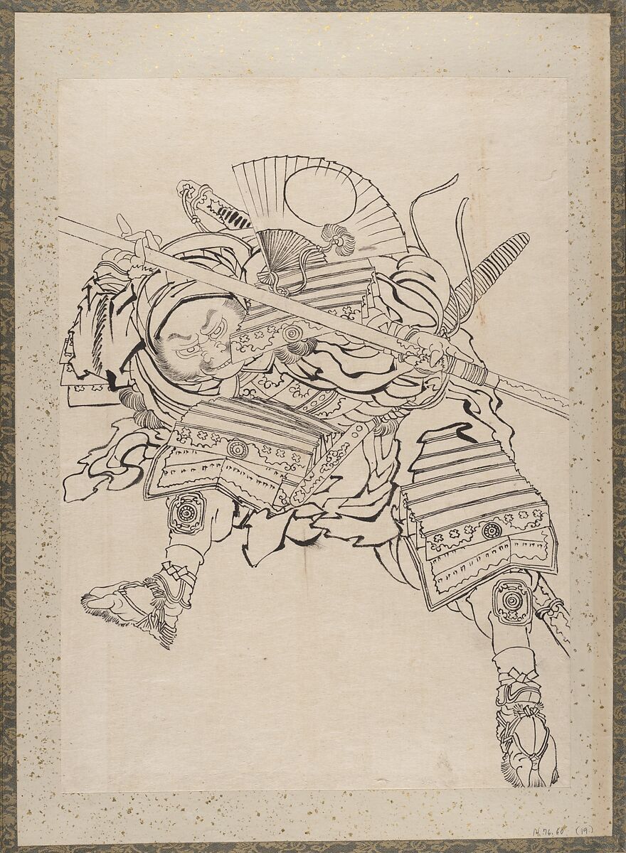 Album of Sketches by Katsushika Hokusai and His Disciples, Katsushika Hokusai (Japanese, Tokyo (Edo) 1760–1849 Tokyo (Edo)) and others, Album of one hundred and nine leaves; ink on paper, ink and color on paper, Japan