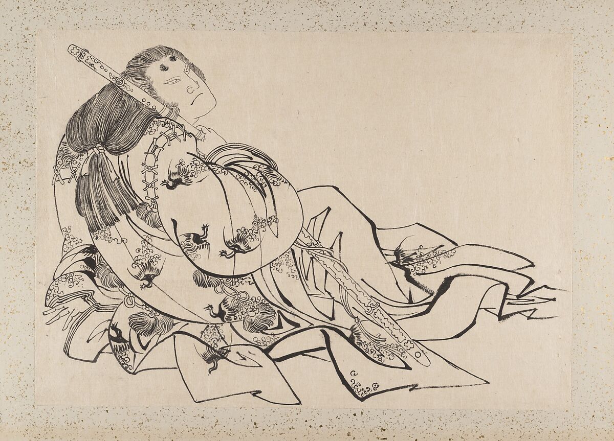 Album of Sketches by Katsushika Hokusai and His Disciples, Katsushika Hokusai (Japanese, Tokyo (Edo) 1760–1849 Tokyo (Edo)) and others, Album of one hundred and nine leaves; ink on paper, ink and color on paper, Japan