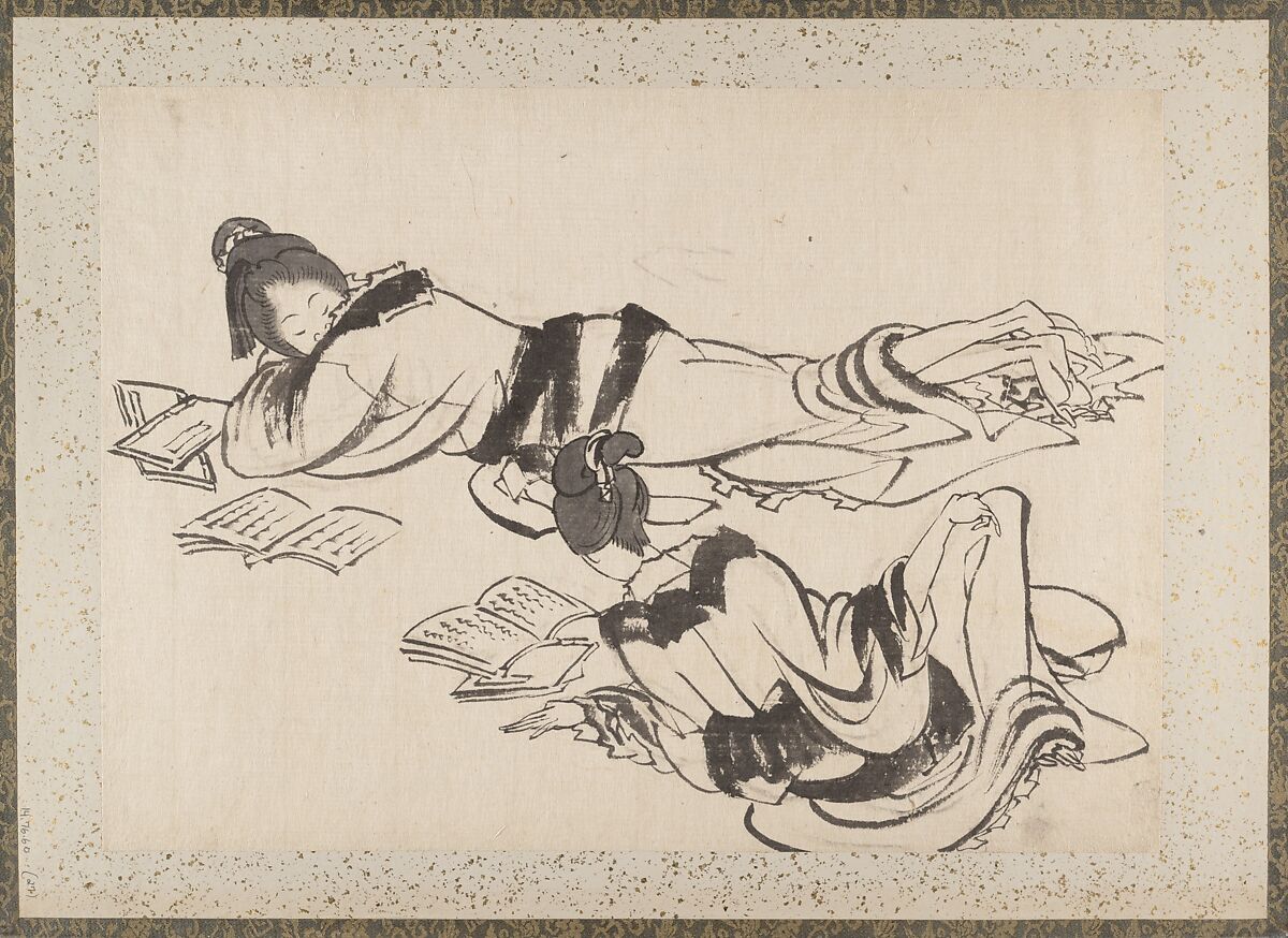 Album of Sketches by Katsushika Hokusai and His Disciples, Katsushika Hokusai (Japanese, Tokyo (Edo) 1760–1849 Tokyo (Edo)) and others, Album of one hundred and nine leaves; ink on paper, ink and color on paper, Japan