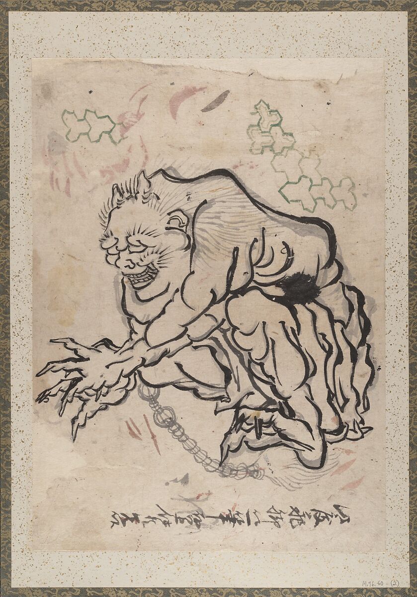Album of Sketches by Katsushika Hokusai and His Disciples, Katsushika Hokusai (Japanese, Tokyo (Edo) 1760–1849 Tokyo (Edo)) and others, Album of one hundred and nine leaves; ink on paper, ink and color on paper, Japan