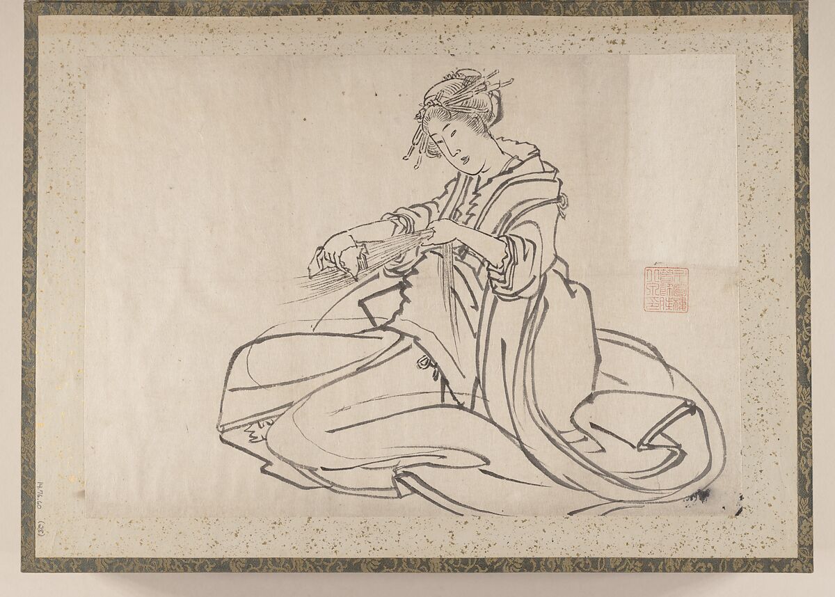 Album of Sketches by Katsushika Hokusai and His Disciples, Katsushika Hokusai (Japanese, Tokyo (Edo) 1760–1849 Tokyo (Edo)) and others, Album of one hundred and nine leaves; ink on paper, ink and color on paper, Japan