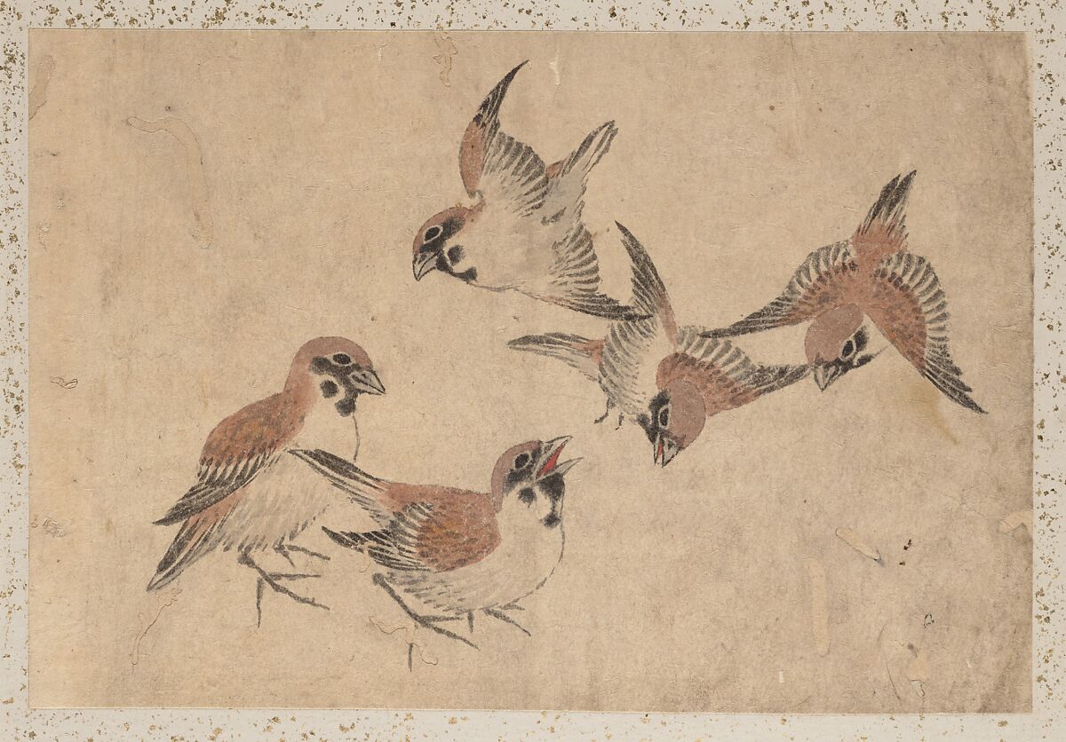 Album of Sketches by Katsushika Hokusai and His Disciples, Katsushika Hokusai (Japanese, Tokyo (Edo) 1760–1849 Tokyo (Edo)) and others, Album of one hundred and nine leaves; ink on paper, ink and color on paper, Japan