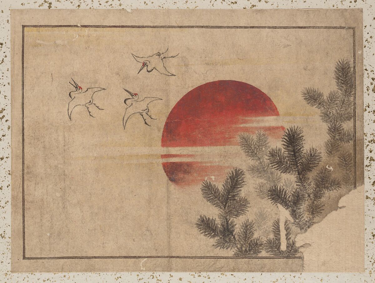 Album of Sketches by Katsushika Hokusai and His Disciples, Katsushika Hokusai (Japanese, Tokyo (Edo) 1760–1849 Tokyo (Edo)) and others, Album of one hundred and nine leaves; ink on paper, ink and color on paper, Japan