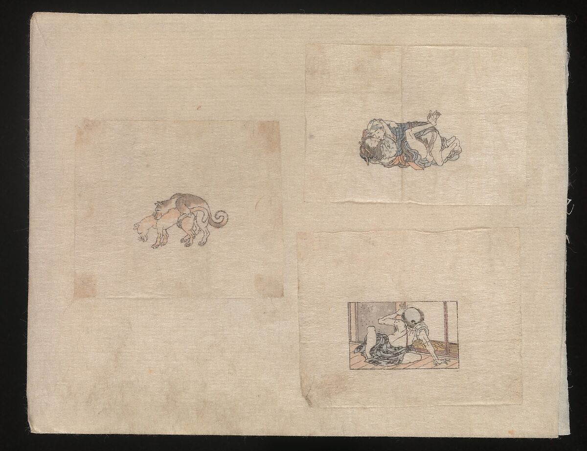 Miniature Drawings for Craftspeople, Katsushika Hokusai (Japanese, Tokyo (Edo) 1760–1849 Tokyo (Edo)), Two albums pasted with 548 drawings; ink and color on paper, Japan