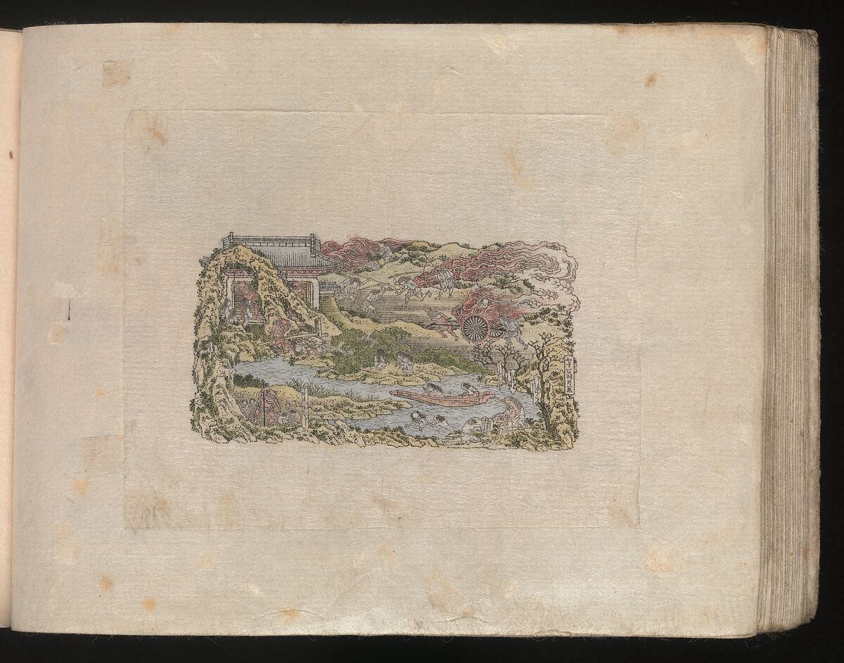 Miniature Drawings for Craftspeople, Katsushika Hokusai (Japanese, Tokyo (Edo) 1760–1849 Tokyo (Edo)), Two albums pasted with 548 drawings; ink and color on paper, Japan