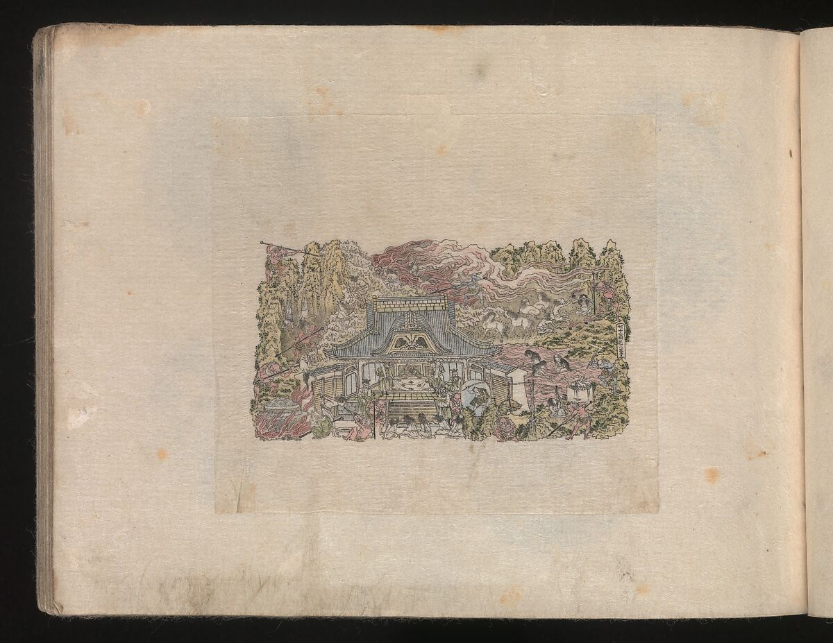 Miniature Drawings for Craftspeople, Katsushika Hokusai (Japanese, Tokyo (Edo) 1760–1849 Tokyo (Edo)), Two albums pasted with 548 drawings; ink and color on paper, Japan