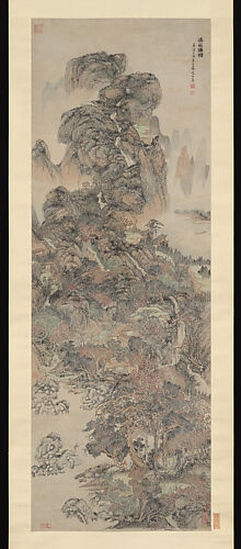 Dwellings of the Immortals Amid Streams and Mountains