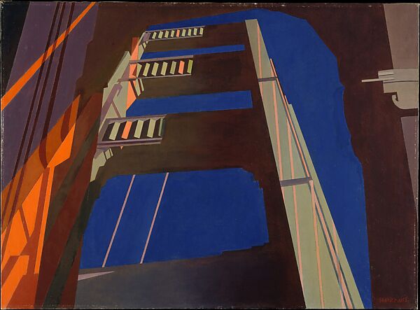 Golden Gate, Charles Sheeler  American, Oil on canvas