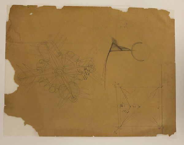 Sketches for "The Sun", Richard Lippold (American, Milwaukee, Wisconsin 1915– 2002 Roslyn, New York), Graphite on paper 