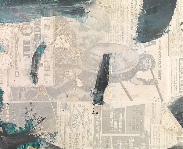 Easter Monday, Willem de Kooning (American (born The Netherlands), Rotterdam 1904–1997 East Hampton, New York), Oil and newspaper transfer on canvas