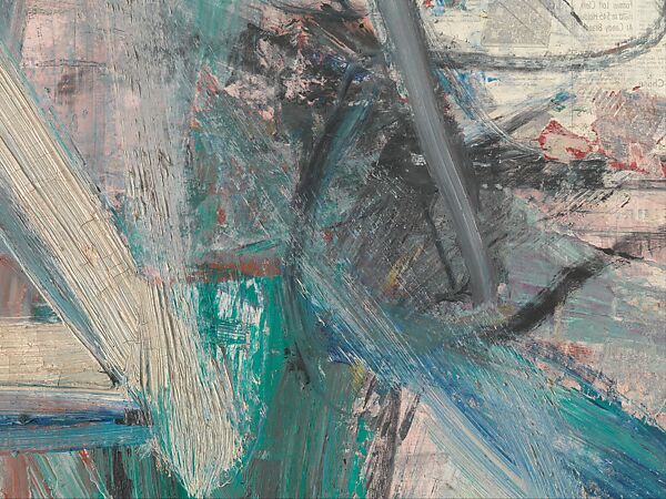 Easter Monday, Willem de Kooning (American (born The Netherlands), Rotterdam 1904–1997 East Hampton, New York), Oil and newspaper transfer on canvas