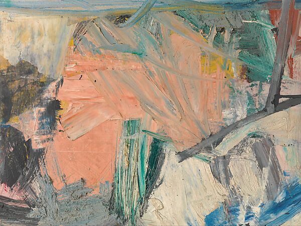 Easter Monday, Willem de Kooning (American (born The Netherlands), Rotterdam 1904–1997 East Hampton, New York), Oil and newspaper transfer on canvas