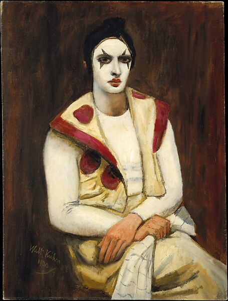 Clown with a Black Wig, Walt Kuhn (American, New York 1877–1949 White Plains, New York), Oil on canvas 