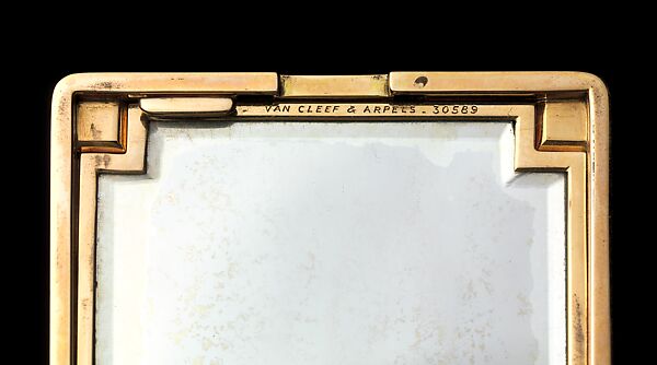 Vanity Case, Van Cleef &amp; Arpels (French, founded Paris, 1896), Gold, enamel, jade, diamonds