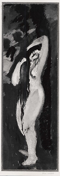 Gauguin Girl, Max Weber (American (born Russia), Bialystok 1881–1961 Great Neck, New York), Gouache on paper 
