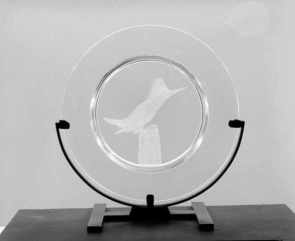 Belted Kingfisher, Sidney Biehler Waugh (American, Amherst, Massachusetts 1904–1963 New York), Glass 