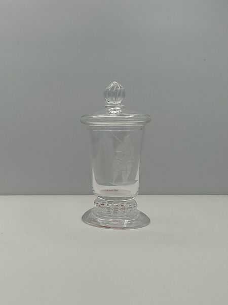 "The Trapper" Cigarette Urn, Sidney Biehler Waugh (American, Amherst, Massachusetts 1904–1963 New York), Glass 