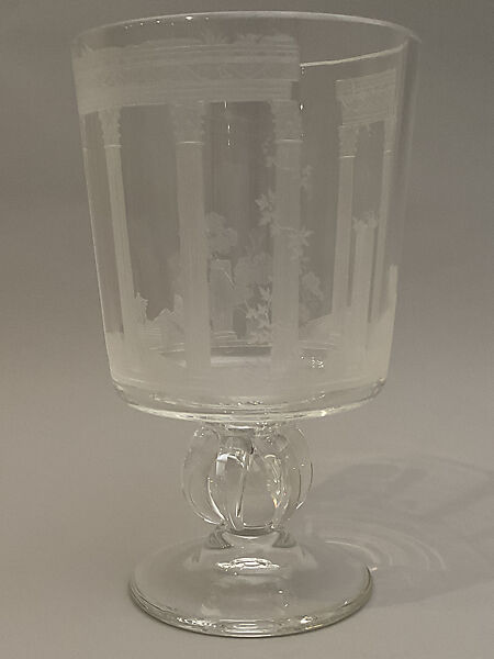 "Civilization" Vase, Laurence Whistler (British, Eltham, Kent 1912–2000 Headington, Oxford), Glass 