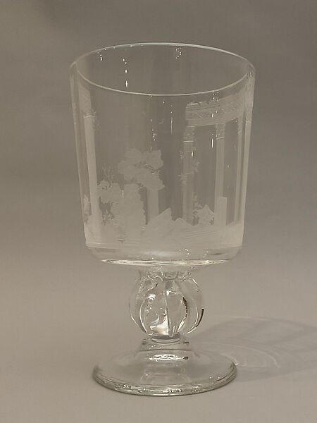 "Civilization" Vase, Laurence Whistler (British, Eltham, Kent 1912–2000 Headington, Oxford), Glass