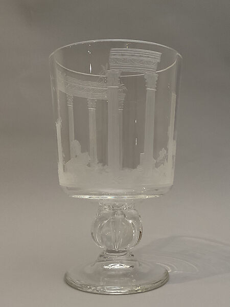 "Civilization" Vase, Laurence Whistler (British, Eltham, Kent 1912–2000 Headington, Oxford), Glass