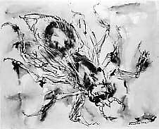Maine Bee, Kenneth Callahan (American, Spokane, Washington 1905–1986 Seattle, Washington), Tempera and ink on paper 