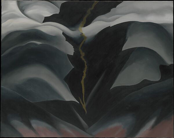 Black Place II, Georgia O&#39;Keeffe (American, Sun Prairie, Wisconsin 1887–1986 Santa Fe, New Mexico), Oil on canvas 