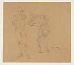 Two Studies of Standing Figures