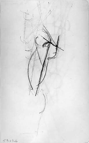 Cubist Nude (recto); Cubist Sketch (verso), Joseph Csáky (French (born Hungary), Szeged 1888–1971 Paris), Graphite on paper
