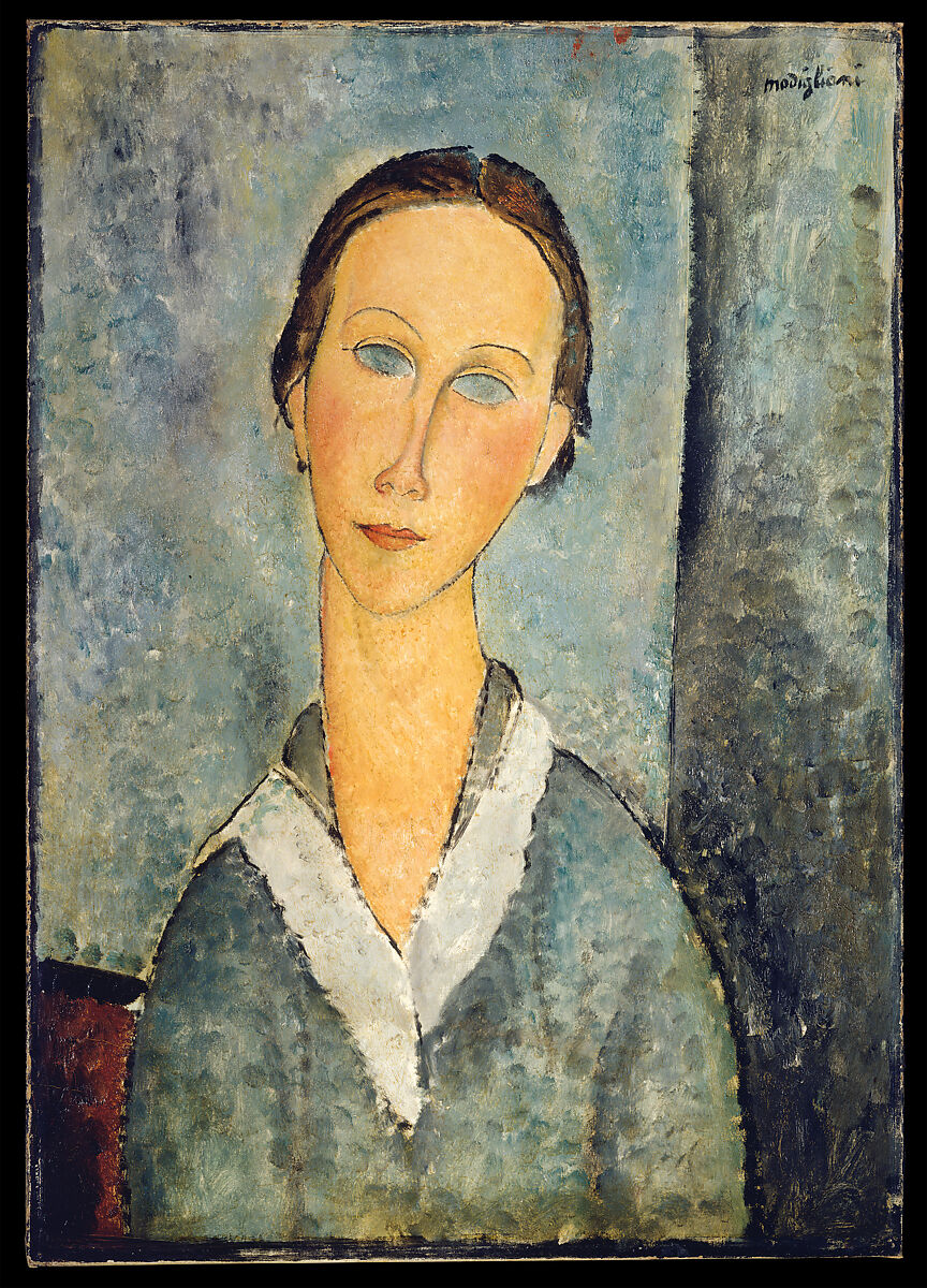 Girl in a Sailor's Blouse, Amedeo Modigliani (Italian, Livorno 1884–1920 Paris), Oil on canvas 