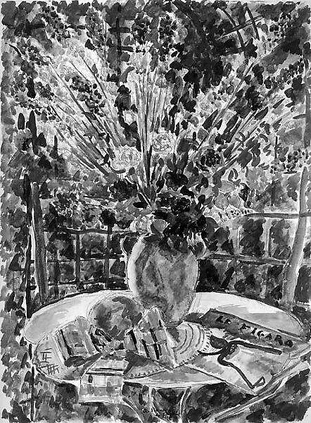 The Bouquet, André-Dunoyer de Segonzac (French, Boussy-Saint-Antoine 1884–1974 Paris), Watercolor and ink on paper 