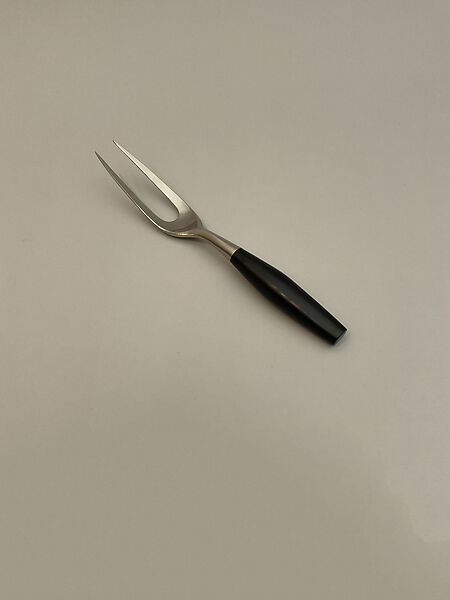 Carving set: Fork, Jens Quistgaard (Danish, Copenhagen 1919–2008 Vordingborg), Stainless steel and polystyrene 