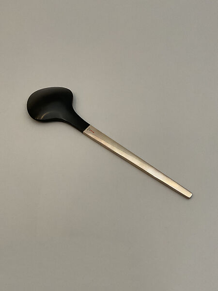Salad spoon, Henning Koppel (Danish, 1918–1981), Silver, poly(styrene/acrylonitrile)