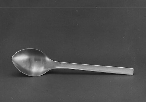 Spoon, Magnus Stephensen (Danish, Copenhagen 1903–1984 Copenhagen), Stainless steel 