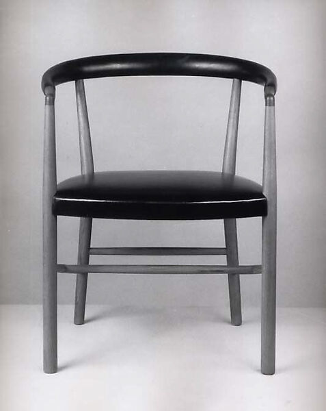 Armchair, Jacob Kjær (Danish, 1896–1957), Teak wood and leather 