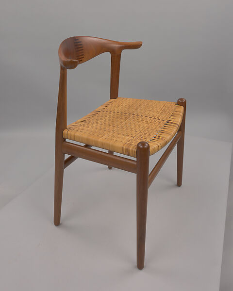 Chair, Hans J. Wegner (Danish, Tønder 1914–2007 Copenhagen), Walnut, cane