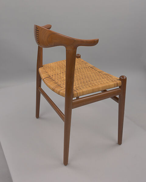 Chair, Hans J. Wegner (Danish, Tønder 1914–2007 Copenhagen), Walnut, cane
