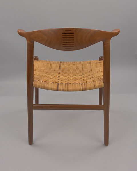 Chair, Hans J. Wegner (Danish, Tønder 1914–2007 Copenhagen), Walnut, cane