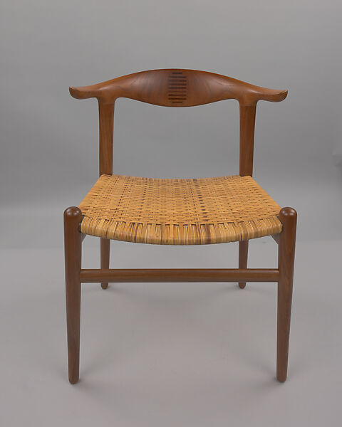 Chair, Hans J. Wegner (Danish, Tønder 1914–2007 Copenhagen), Walnut, cane 