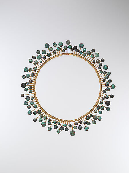 Necklace, Jens Andreasen (Danish, Copenhagen 1924–1996), Gold, turquoise 